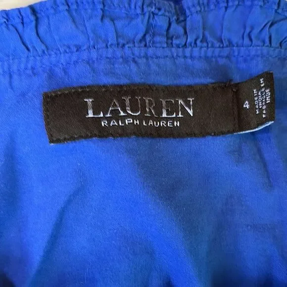 Lauren Ralph Lauren - Women's Ruffle Trimmed Dress - Size 4 - Picture 5 of 5